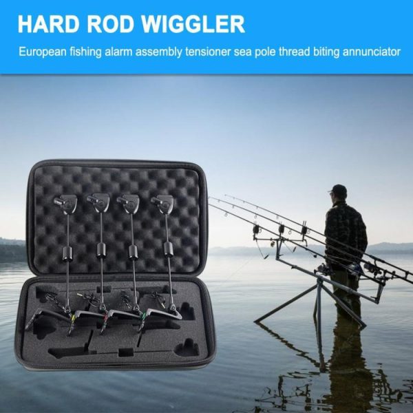 Fishing Gear |   4pcs Alarm Alert Bite Wiggler LED Lights Illuminated Indicator Gear Tools Tackle