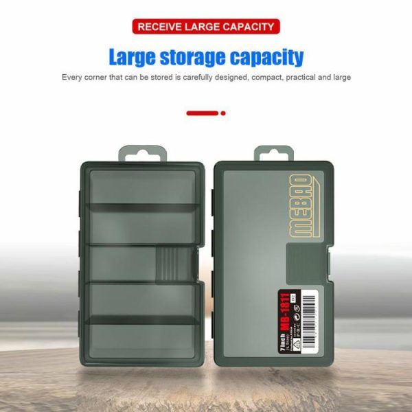 Fishing Gear |   5 Grid Fishing Lure Bait Hooks Box Portable Fishing Lure Box Fishing Accessories