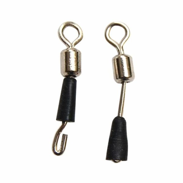 Fishing Gear |   50pcs Fishing Bearing Rolling Swivel Solid Ring Fast Link Hook Connectors