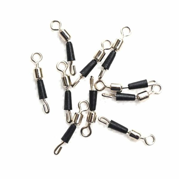 Fishing Gear |   50pcs Fishing Bearing Rolling Swivel Solid Ring Fast Link Hook Connectors