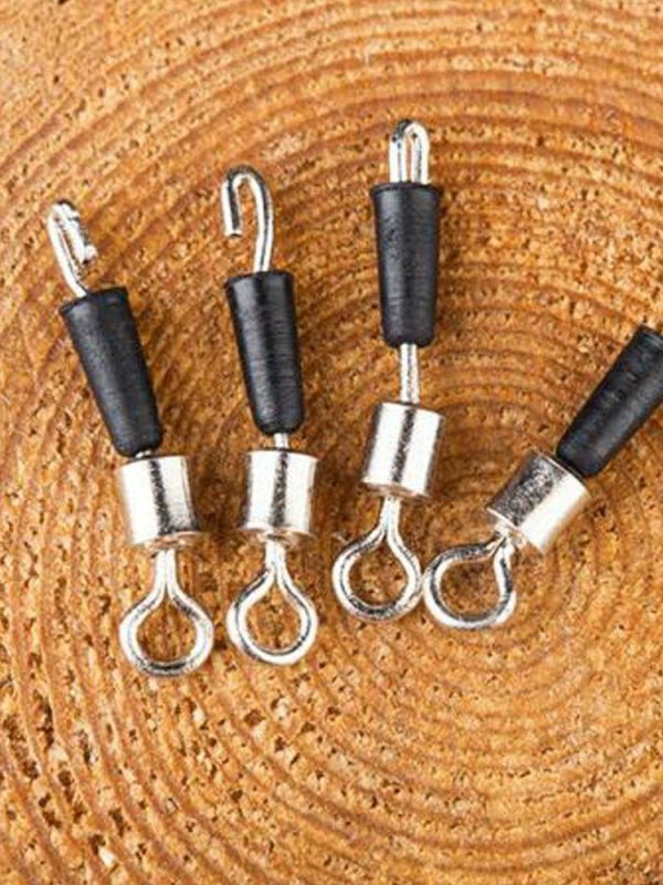 Fishing Gear |   50pcs Fishing Bearing Rolling Swivel Solid Ring Fast Link Hook Connectors