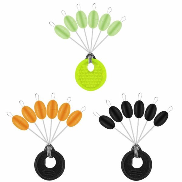 Fishing Gear |   60pcs 10 Group Set Silicone Space Beans Stopper for Fishing Bait Float Tool