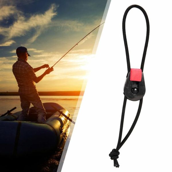 Fishing Gear |   Elastic Fishing Rod Tie Strap Bungee Leash Reusable Pole Tie Down Wrap Band