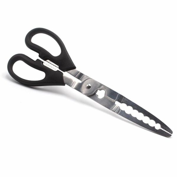 Fishing Gear |   Fish Crab Grabbing Clamp Portable Fishing Plier Scissors Fishing Accessories