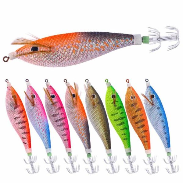 Fishing Gear |   Glowing Squid Hooks 11CM/13.4G Squid Trolling Lure Squid Jigging Fishing Lure