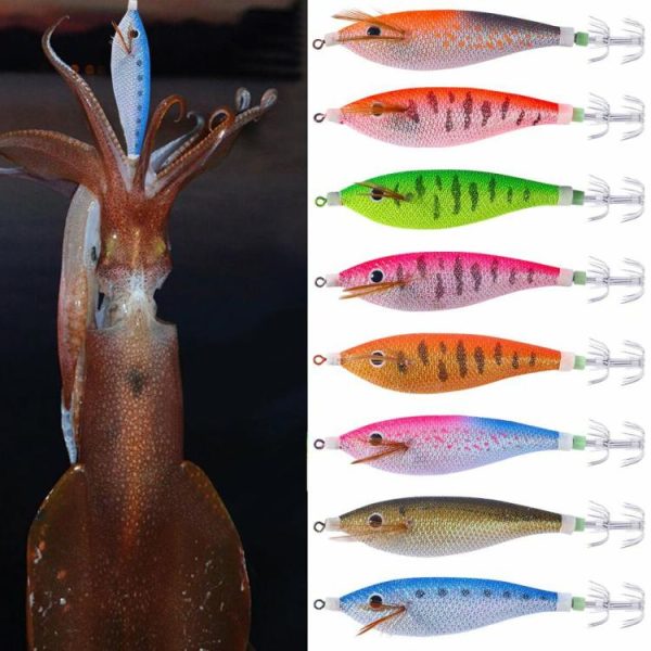 Fishing Gear |   Glowing Squid Hooks 11CM/13.4G Squid Trolling Lure Squid Jigging Fishing Lure