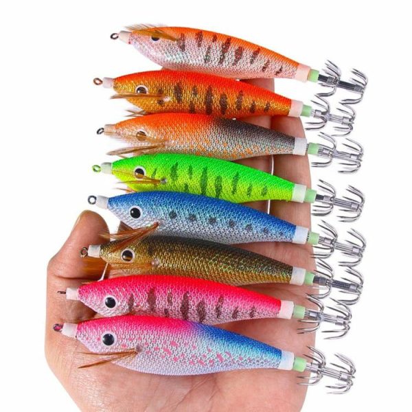 Fishing Gear |   Glowing Squid Hooks 11CM/13.4G Squid Trolling Lure Squid Jigging Fishing Lure