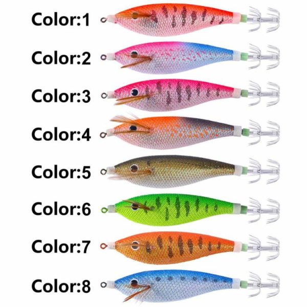 Fishing Gear |   Glowing Squid Hooks 11CM/13.4G Squid Trolling Lure Squid Jigging Fishing Lure