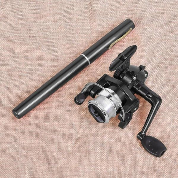 Fishing Gear |   Portable Telescopic Mini Fishing Pole Pen Shaped Rod with Spinning Reel