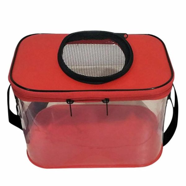 Fishing Gear |   Transparent EVA Fish Bucket Fishing Box Foldable Skylight Breathable Bucket