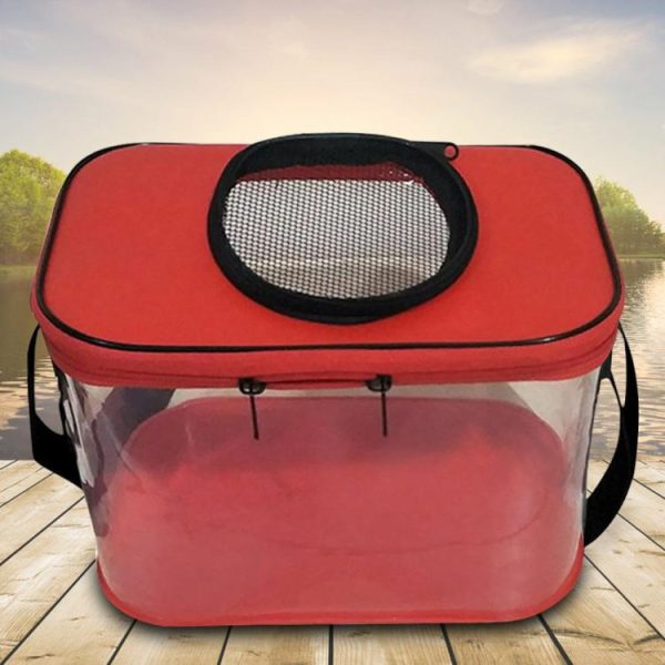 Fishing Gear |   Transparent EVA Fish Bucket Fishing Box Foldable Skylight Breathable Bucket