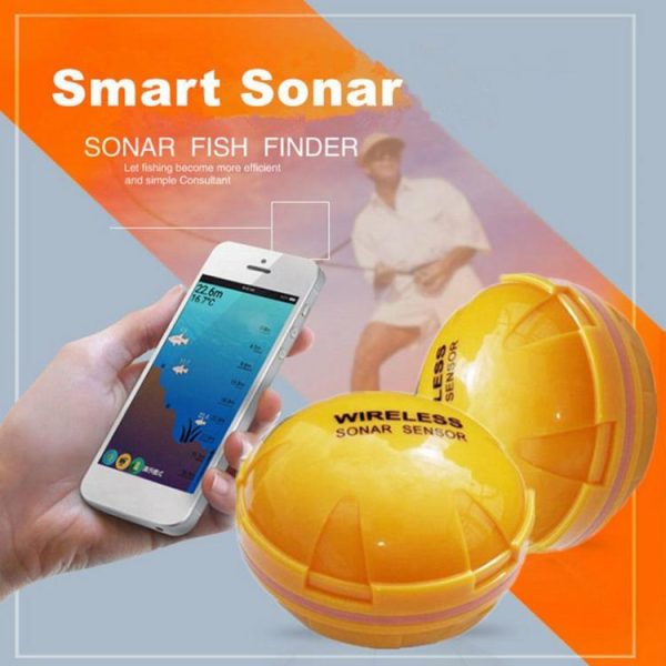 Fishing Gear |   Wireless Slient Sonar Fish Detector USB Rechargeable Bluetooth-Compatible 2.4GHZ