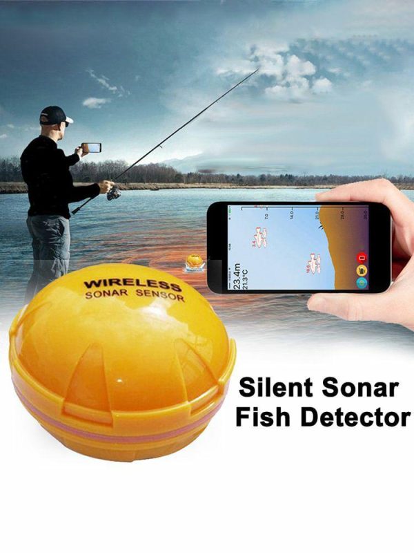 Fishing Gear |   Wireless Slient Sonar Fish Detector USB Rechargeable Bluetooth-Compatible 2.4GHZ