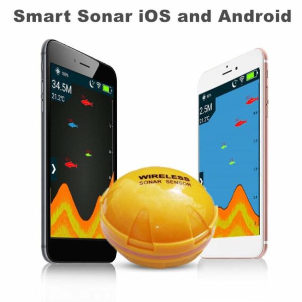 Fishing Gear |   Wireless Slient Sonar Fish Detector USB Rechargeable Bluetooth-Compatible 2.4GHZ