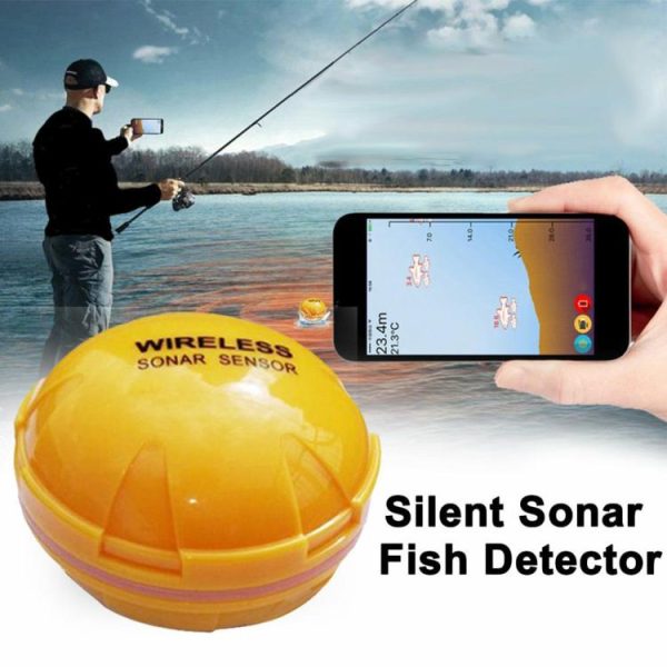 Fishing Gear |   Wireless Slient Sonar Fish Detector USB Rechargeable Bluetooth-Compatible 2.4GHZ