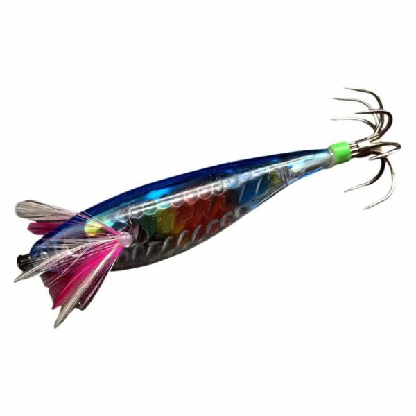 Fishing Gear |   Wood Shrimp Squid Lure ABS Simulation Shrimp Bait for Octopus Cuttlefish Fishing