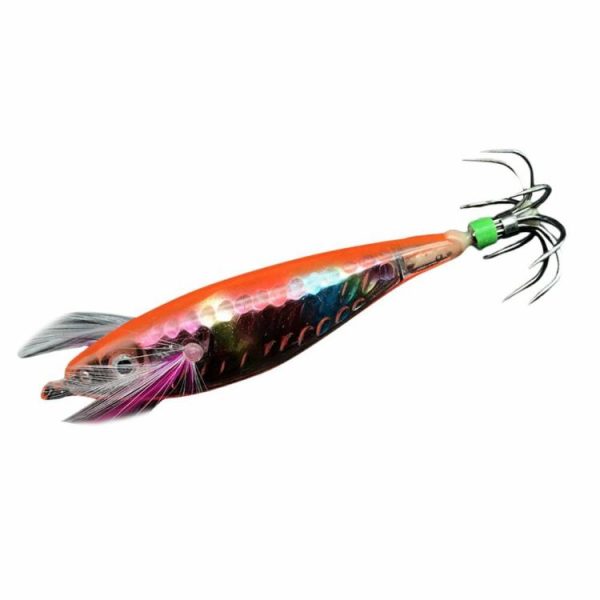 Fishing Gear |   Wood Shrimp Squid Lure ABS Simulation Shrimp Bait for Octopus Cuttlefish Fishing