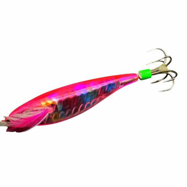 Fishing Gear |   Wood Shrimp Squid Lure ABS Simulation Shrimp Bait for Octopus Cuttlefish Fishing