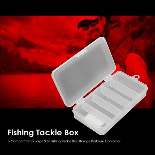 Fishing Supplies |   5 Compartment Fishing Lure Bait Box Thickened Multi-function Fishing Accessories