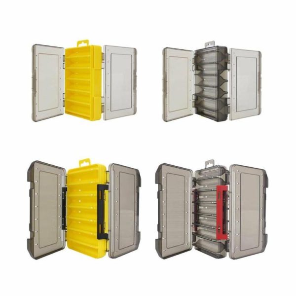 Fishing Supplies |   Double Sided Fishing Tackle Box 12 14 Compartments Lure Hook Storage Box