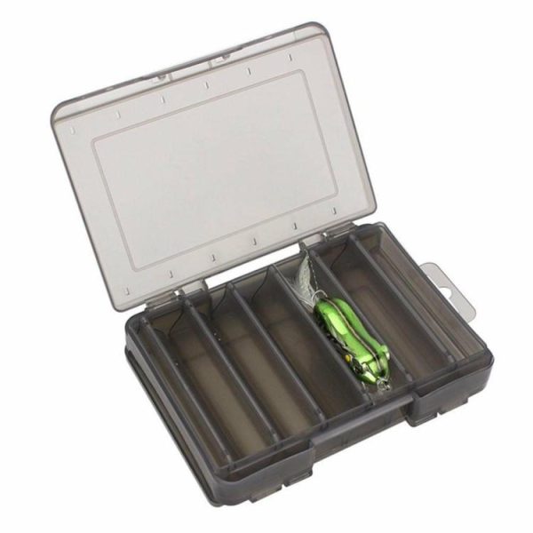 Fishing Supplies |   Double Sided Fishing Tackle Box 12 14 Compartments Lure Hook Storage Box