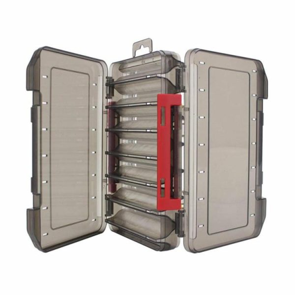 Fishing Supplies |   Double Sided Fishing Tackle Box 12 14 Compartments Lure Hook Storage Box