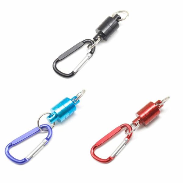 Fishing Supplies |   Outdoor Magnetic Buckle Portable Carabiner Lure Magnet Hanging Clasp Holder