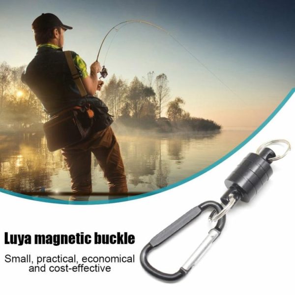 Fishing Supplies |   Outdoor Magnetic Buckle Portable Carabiner Lure Magnet Hanging Clasp Holder