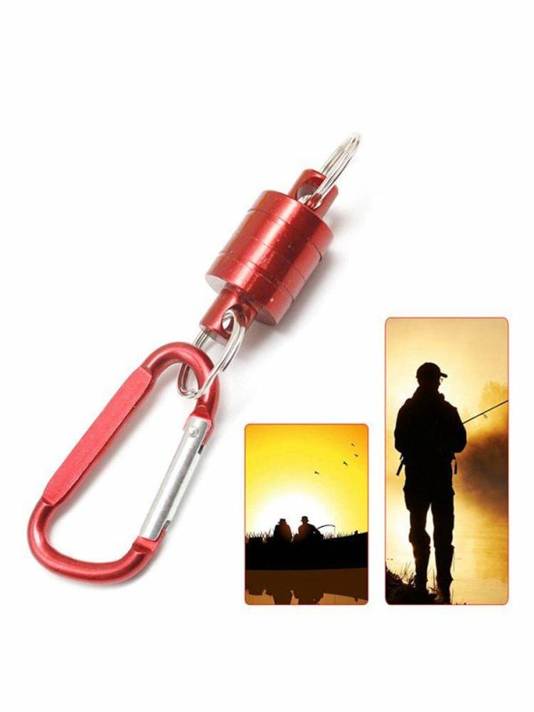 Fishing Supplies |   Outdoor Magnetic Buckle Portable Carabiner Lure Magnet Hanging Clasp Holder