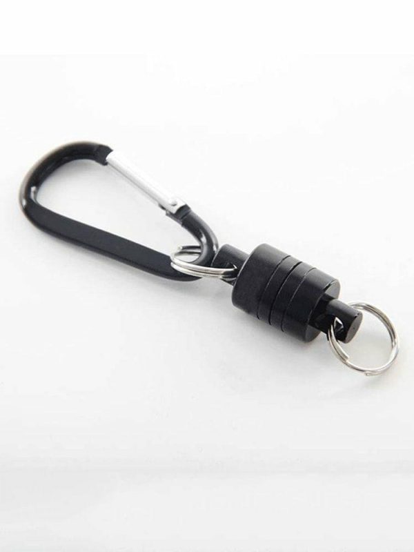 Fishing Supplies |   Outdoor Magnetic Buckle Portable Carabiner Lure Magnet Hanging Clasp Holder