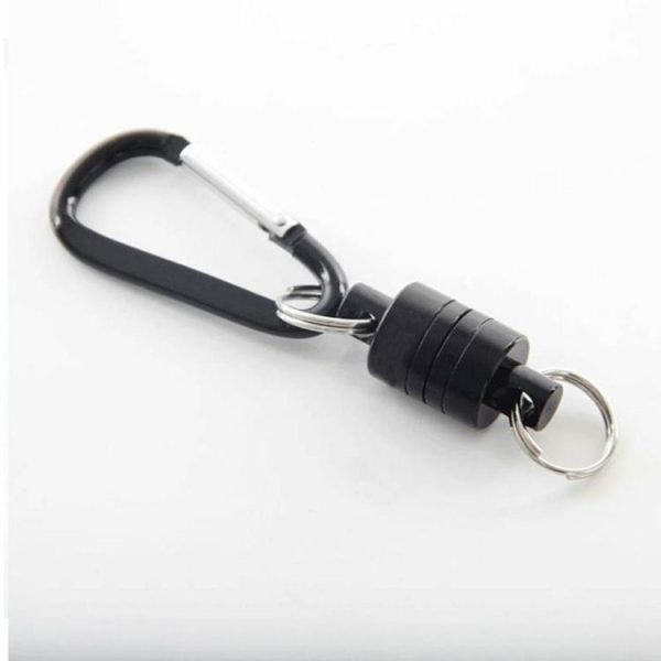 Fishing Supplies |   Outdoor Magnetic Buckle Portable Carabiner Lure Magnet Hanging Clasp Holder