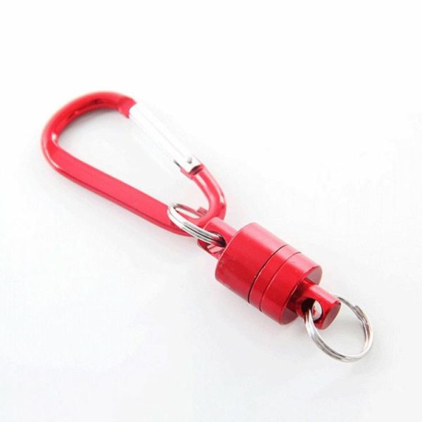 Fishing Supplies |   Outdoor Magnetic Buckle Portable Carabiner Lure Magnet Hanging Clasp Holder