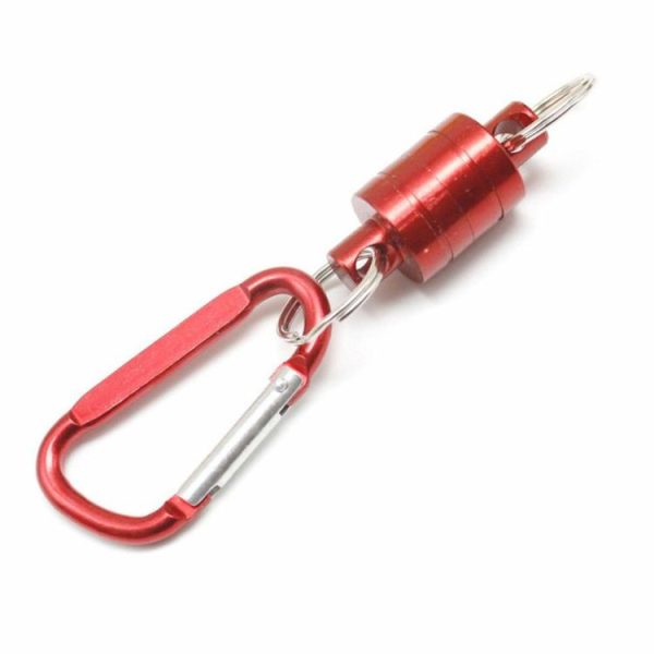 Fishing Supplies |   Outdoor Magnetic Buckle Portable Carabiner Lure Magnet Hanging Clasp Holder