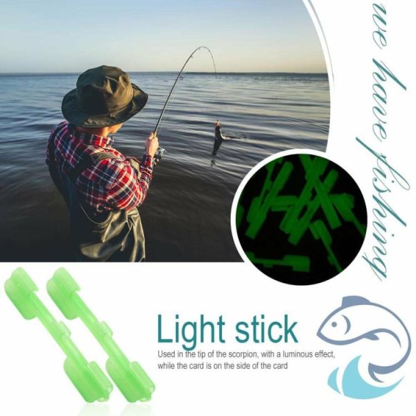 Fishing Tool |   10pcs Night Fishing Rod Tip Light Holder Fishing Tackle Accessory Lure Clip