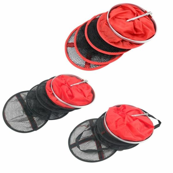 Fishing Tool |   Aluminum Fishing Net Cage Foldable Floating Wire Fish Basket Fishing Gear