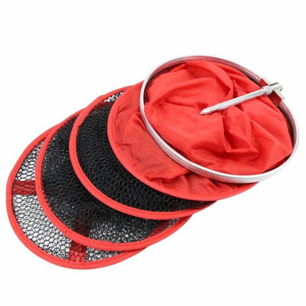 Fishing Tool |   Aluminum Fishing Net Cage Foldable Floating Wire Fish Basket Fishing Gear