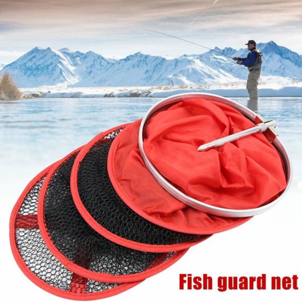 Fishing Tool |   Aluminum Fishing Net Cage Foldable Floating Wire Fish Basket Fishing Gear