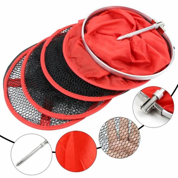 Fishing Tool |   Aluminum Fishing Net Cage Foldable Floating Wire Fish Basket Fishing Gear