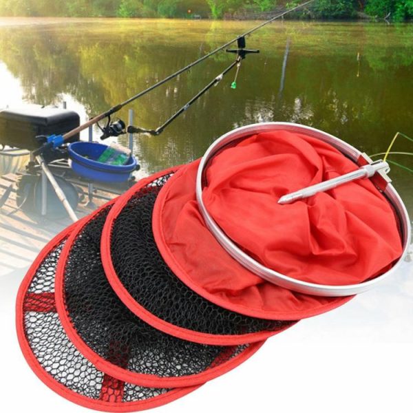 Fishing Tool |   Aluminum Fishing Net Cage Foldable Floating Wire Fish Basket Fishing Gear