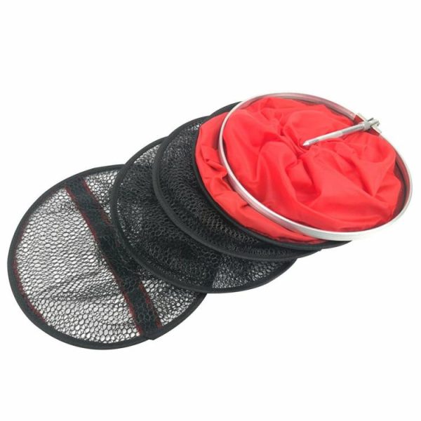 Fishing Tool |   Aluminum Fishing Net Cage Foldable Floating Wire Fish Basket Fishing Gear