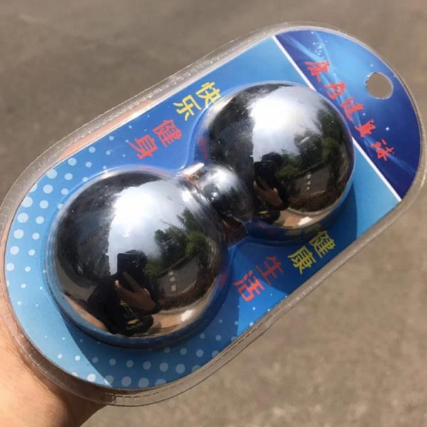 Fitness Equipment |   1 Pair Exercise Hand Ball Elderly Rehabilitation Baoding Balls Solid Health Care