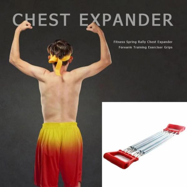 Fitness Equipment |   Chest Expander Fitness Strength Training Gripper Adjustable 5 Rally