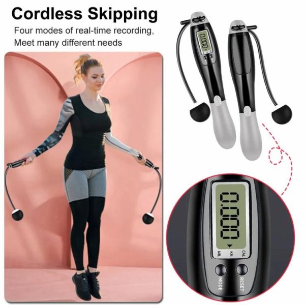 Fitness Equipment |   Cordless Jump Ropes Professional Skipping Rope Smart Counting for Sports Fitness