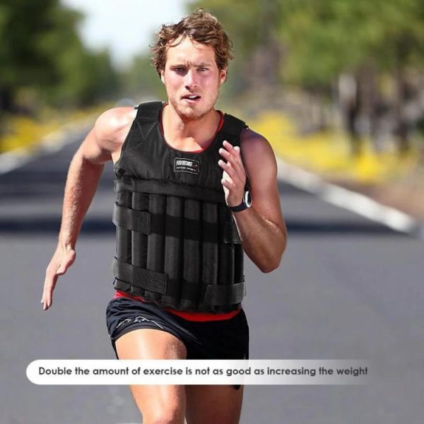 Fitness Equipment |   Durable Weighted Vest Adjustable Weight Training Exercise Waistcoat