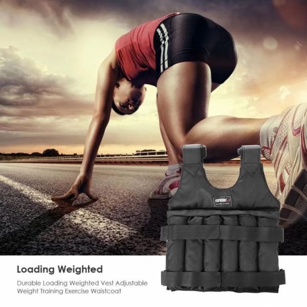 Fitness Equipment |   Durable Weighted Vest Adjustable Weight Training Exercise Waistcoat