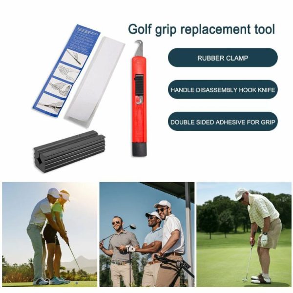 Golf |   Golf Club Grip Repair Kit 13 Golf Grip Tape Strips Golf Club Grip Kit Hook Blade