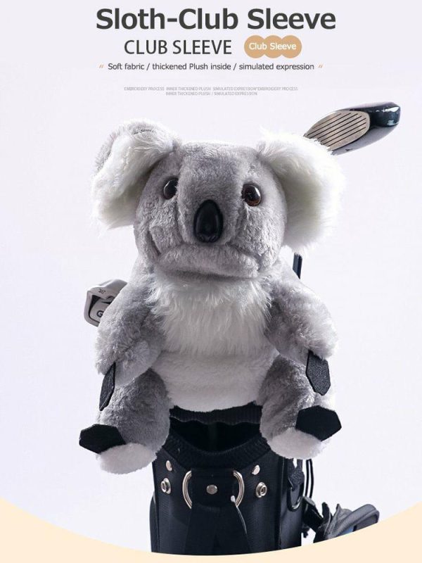 Golf |   Koala Golf Club Headcover Cute Golf Club Head Cover Golf Dust Protector for Gift