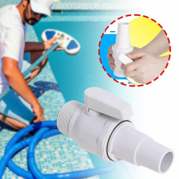 Pool & Accessories |   2-Way Ball Valve Float Valve Pool Filter Stop Connector for Home Backyard Plunge