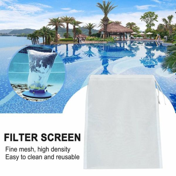 Pool & Accessories |   2pcs Fine Mesh Bag Durable Nylon Pool Cleaner Filter Bag for Pool Vacuum Cleaner