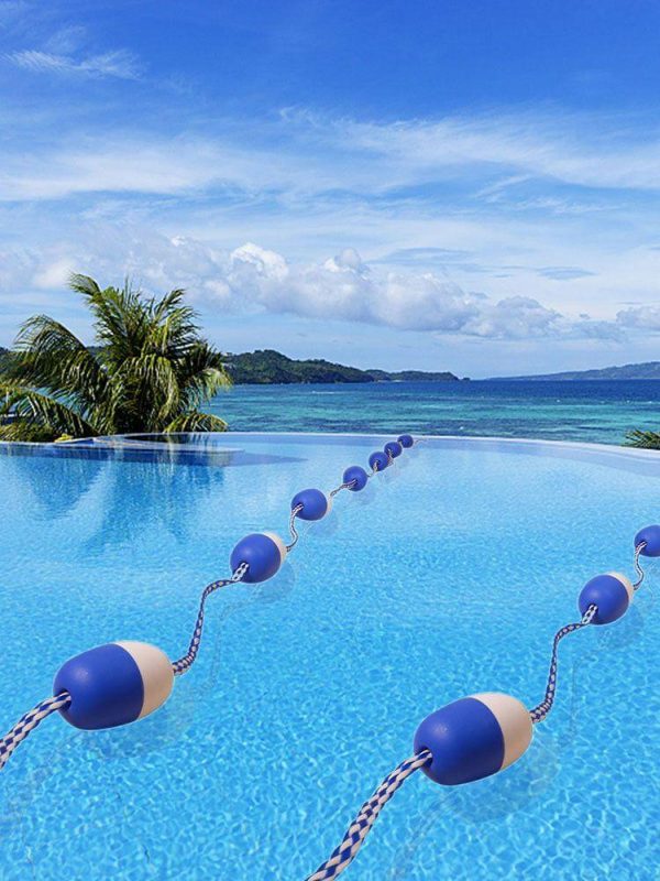 Pool & Accessories |   5.5m Lane Line Dividing Lines with 11 Floats & 2 Hooks Swimming Pool Accessories